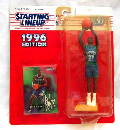 KEVIN GARNETT ROOKIE 1996 KENNER STARTING LINE-UP FIGURE-MINNESOTA TIMBERWOLVES - Picture 1 of 2