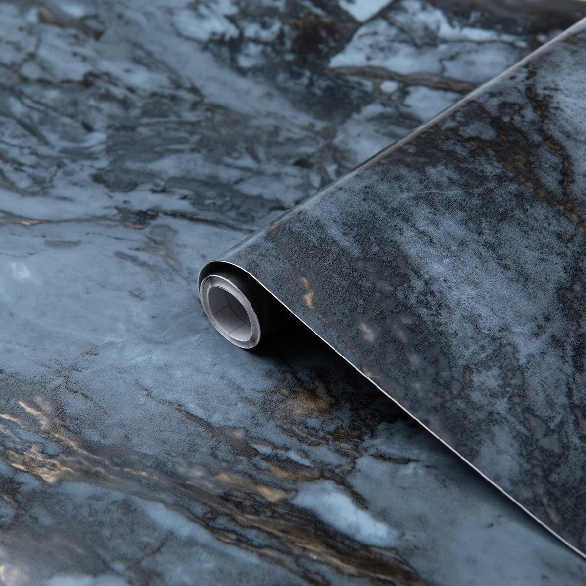 D C FIX MODERN BLUE GOLD MARBLE VINYL WRAP STICKY BACK PLASTIC  