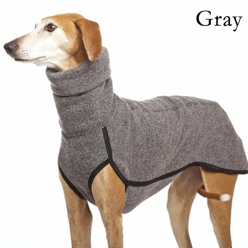 Haustier Hund Winter hoher Kragen Pullover Windhund Whippet Kleidung Lurcher Mantel - Bild 8 von 23