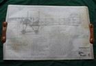 1912 Curtiss Model G Aircraft Original Graphite Building Plans Full Size — photo 2