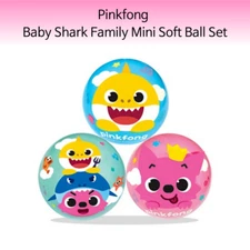 [Pinkfong]  Baby Shark Family Mini Soft Ball Set Toy 7cm For Baby & Kids