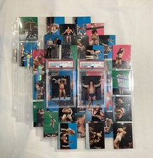 1974 YAMAKATSU WRESTLING 40 CARD FULL SET ANDRE THE GIANT ROOKIE CARDS PSA 6 & 7