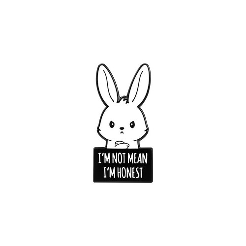 Funny Cat Bunny Brooch Cute Animal Brooches Lapel Pin Enamel Pins Badge Gifts - Foto 18 di 18