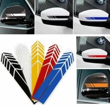 2Pcs Car Motorcycle Fluorescent Warning Sticker Decorative Cycling Stickers