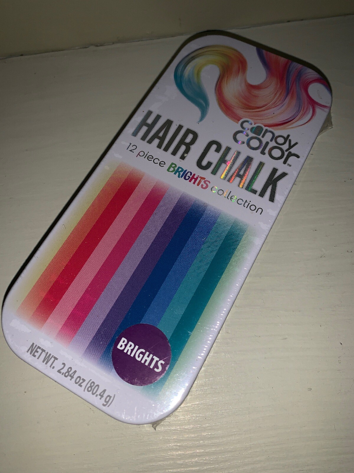 NEW Candy Color Hair Chalk 12 Piece Brights Collection Pastel Temporary Dye !