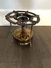 ANTIQUE VALOR #55 ENGLISH MADE SOLID BRASS PARAFFIN/KEROSENE PRESSURE STOVE