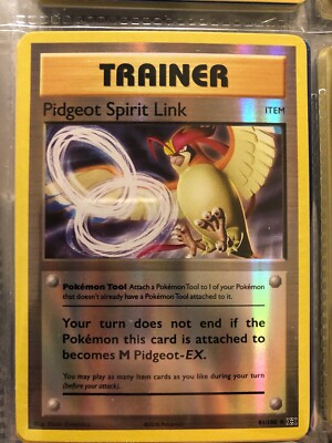 Pokemon XY Evolutions Reverse Holo Pidgeot Spirit Link 81/108