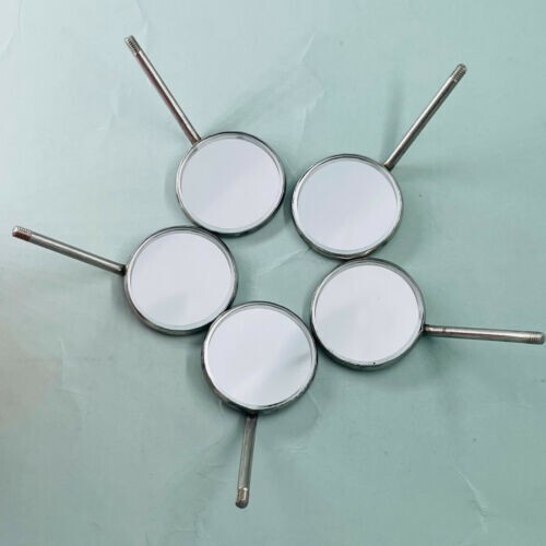 50 Miroirs Dentaires En Acier Inoxydable - Taille 4# - Sans Manche - Pour Orthodontie Et Formation