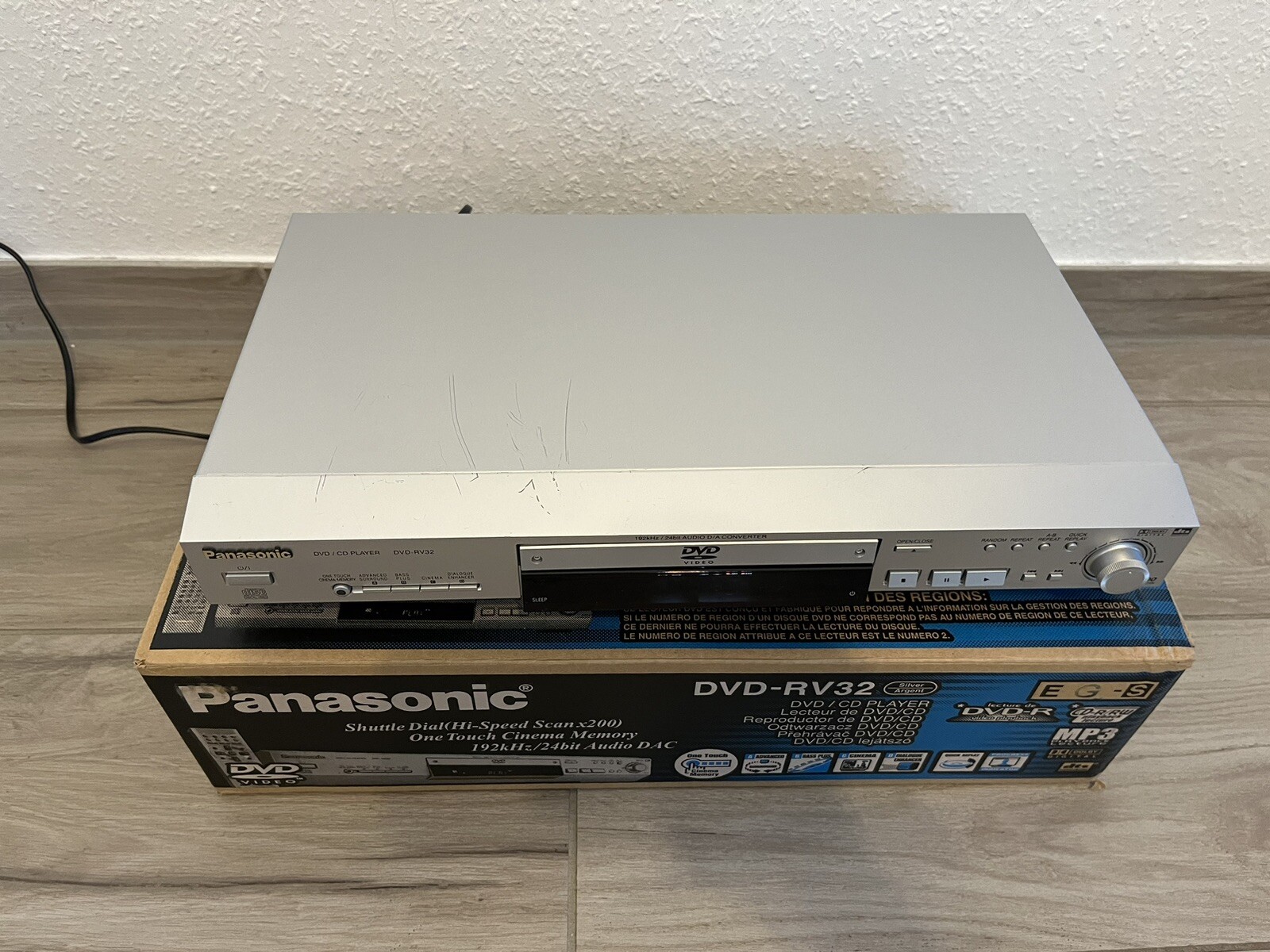 Panasonic DVDRV32 DVD/CD Player 24BIT Audio D/A Konverter X200 Hi