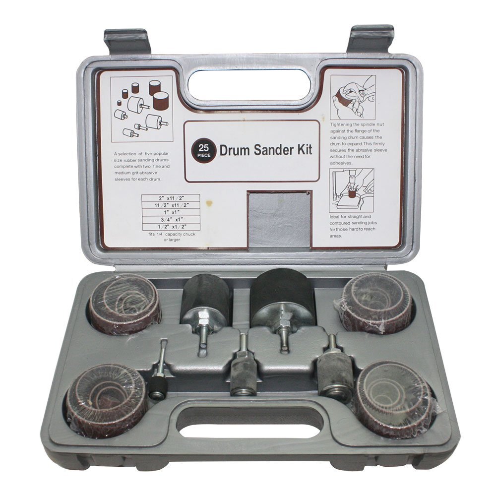 19522 Rubber Sanding Drum Set, 25 Piece