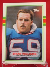 Brian Williams Topps 1989 Football Card #92T