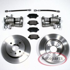 Bremsen Set + Beläge + Bremssättel + Bremsschhläuche hinten für Opel Astra G