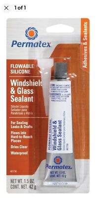 Permatex 81730 Flowable Silicone Windshield & Glass Sealer 1.5 oz Tube