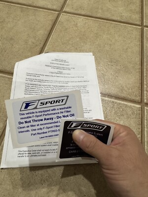Lexus IS GS F Sport CARB Stickers 
