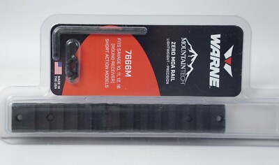 Warne Scope Mounts Zero MOA Rail For Savage Round Receiver Short Action 7666M