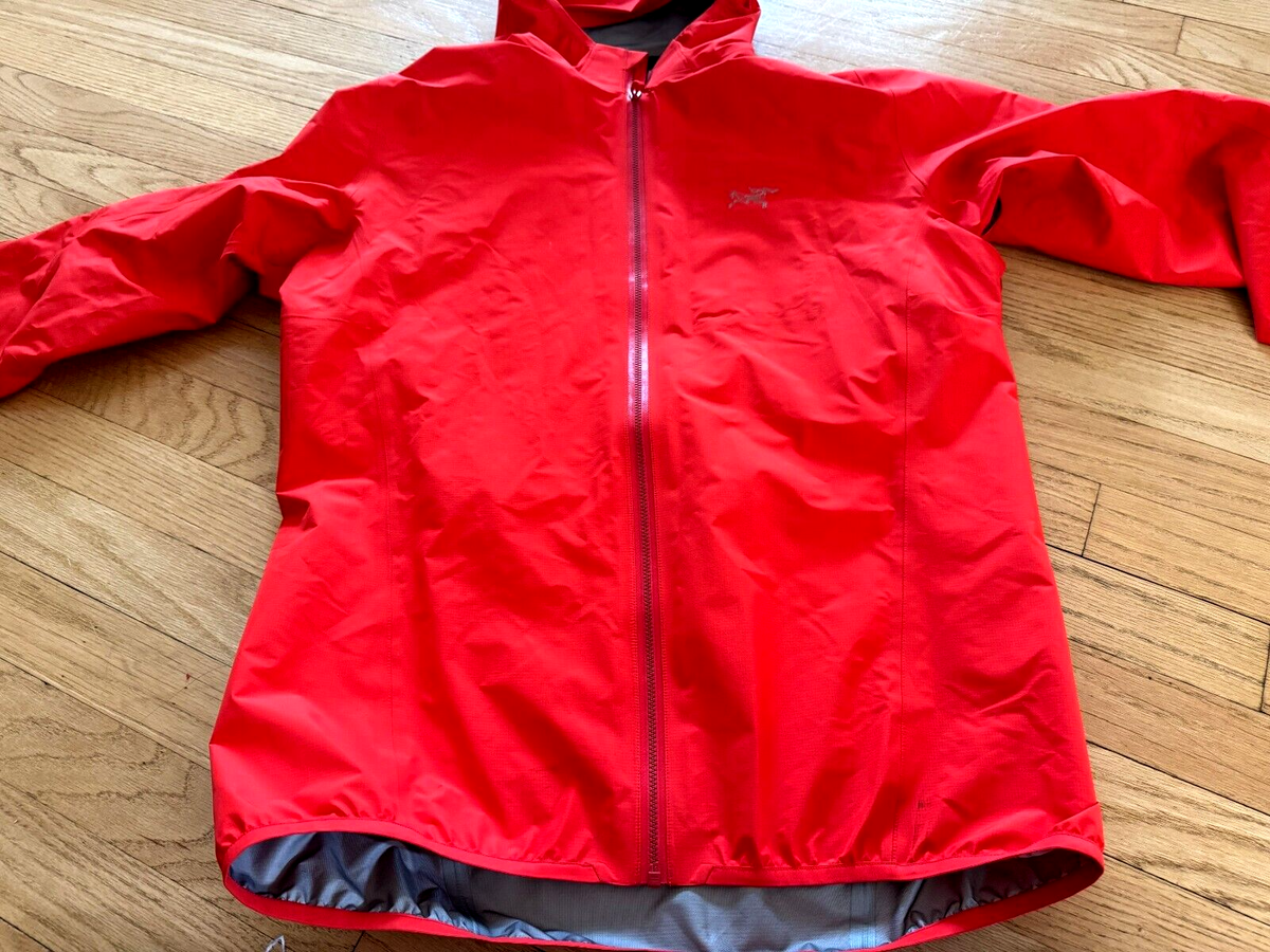 Arc'teryx Jacket Men MEDIUM Red GORE-TEX Waterproof Shell Arc'teryx Jacket Men MEDIUM Red GORE-TEX Waterproof Shell