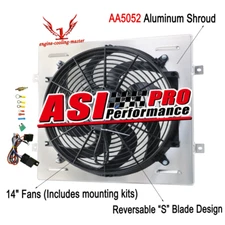 Electric Radiator Fan+Shroud Kit For 65 66 Ford Mustang 60-65 Ford Mercury Comet