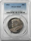 1964 KENNEDY SILVER HALF DOLLAR PCGS MS65 COLOR TONED
