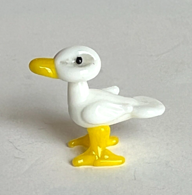 Ganz World Miniature Mini Collectible Glass Figurine WHITE DUCK 1