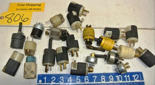  22 PCS. Electrical 125 Volt - Electrical Connectors Male Free Shipping