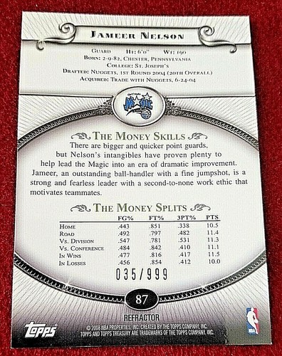 2008-09 Topps Treasury Bronze Silver Gold Refractor Iverson Ming Duncan - Picture 105 of 133