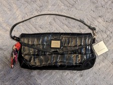  NEW  SO CUTE  LIZ CLAIBORNE CLUTCH PURSE - BLACK - NEW WITH TAGS