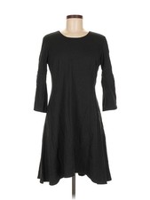 H By Halston Women Black Casual Dress 8 Petites