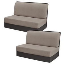RV Dinette Cushion Covers, Stretch Camper Dinette Cushion Covers, T-khaki