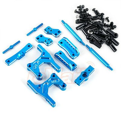 YEAH RACING CONVERSION KIT HINTERACHSE 4 LINK BLAU F. TAMIYA CC-01 # TACC-003BU