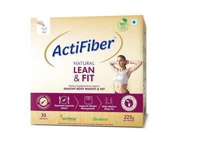 ActiFiber Natural Lean & Fit (1 X 225 Gms Pack of 30 Sachets)