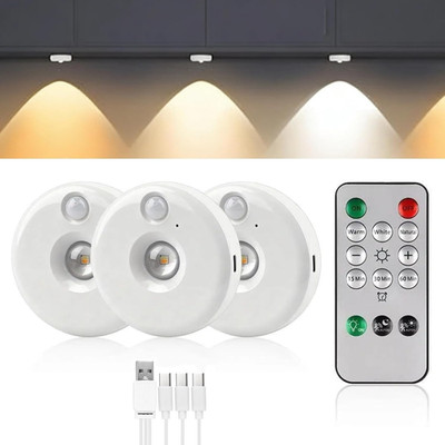Unterschrank Küchenbeleuchtung Weihnachten Wiederaufladbare Puck Lichter mit Fernbedienung