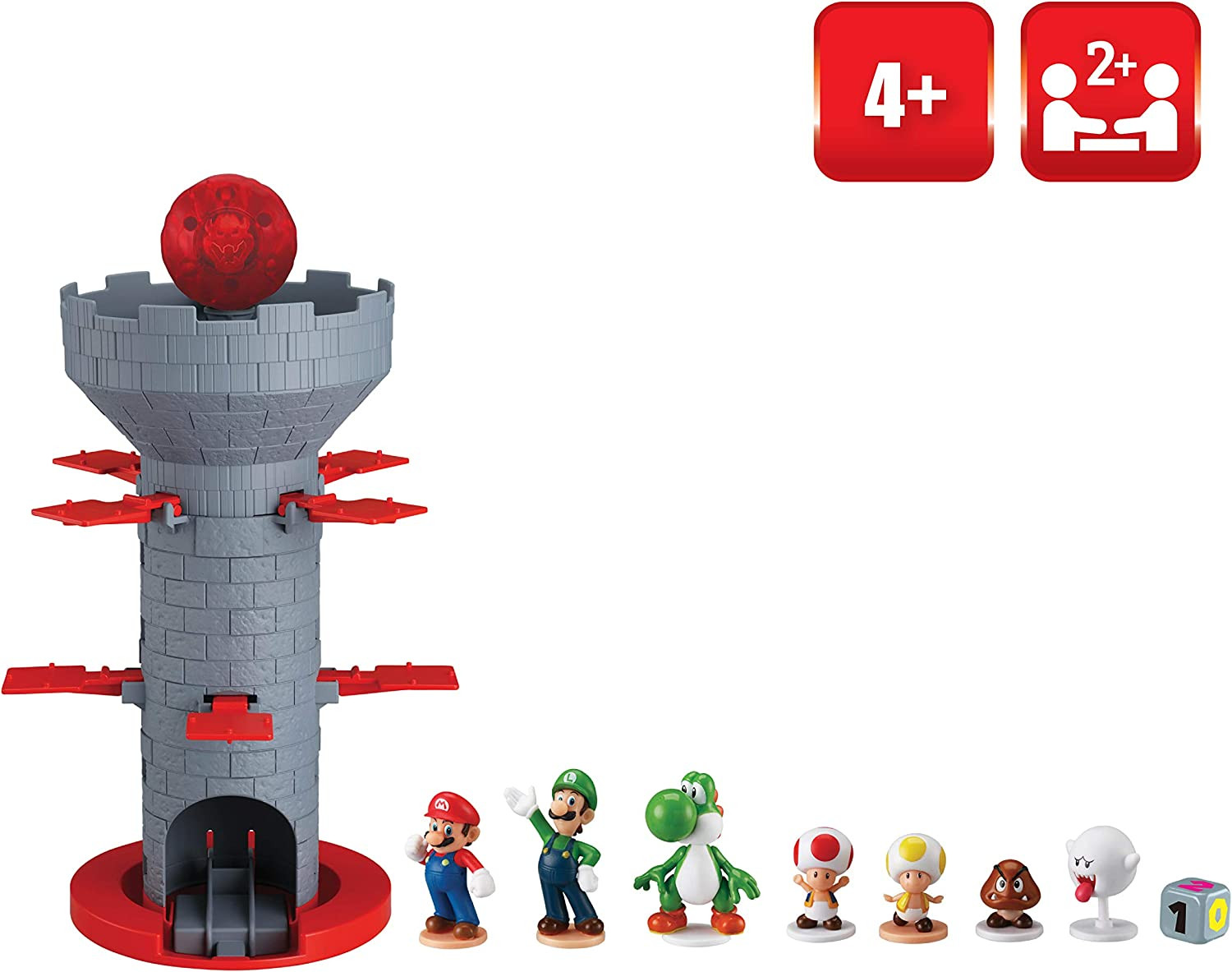 Games Super Mario Blow Up! Shaky Tower Balancing Game - Tabletop Skill and Actio