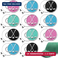 24 Pcs Golf Ball Markers with Magnetic Hat Clips Value Sets Soft Enamel Techniqu