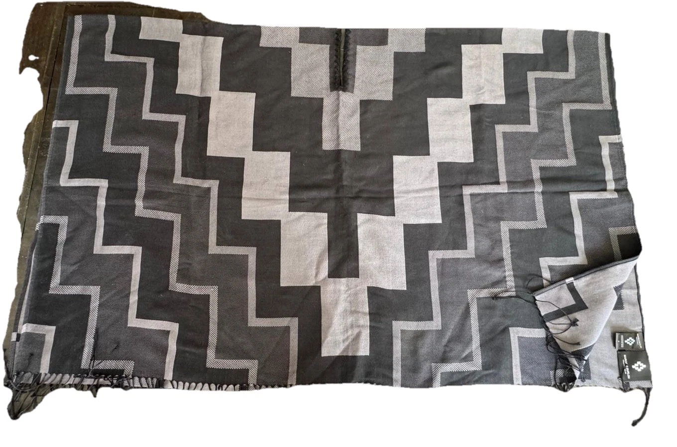 MARCELO BURLON⚡️county Of Milan 2015 Runway 100% Cotton Geometric Pampa  poncho image 2