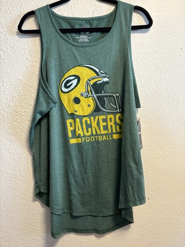 Damen 2XL NFL Apparel Tank Top Green Bay Packers Helm dunkelgrün Shirt
