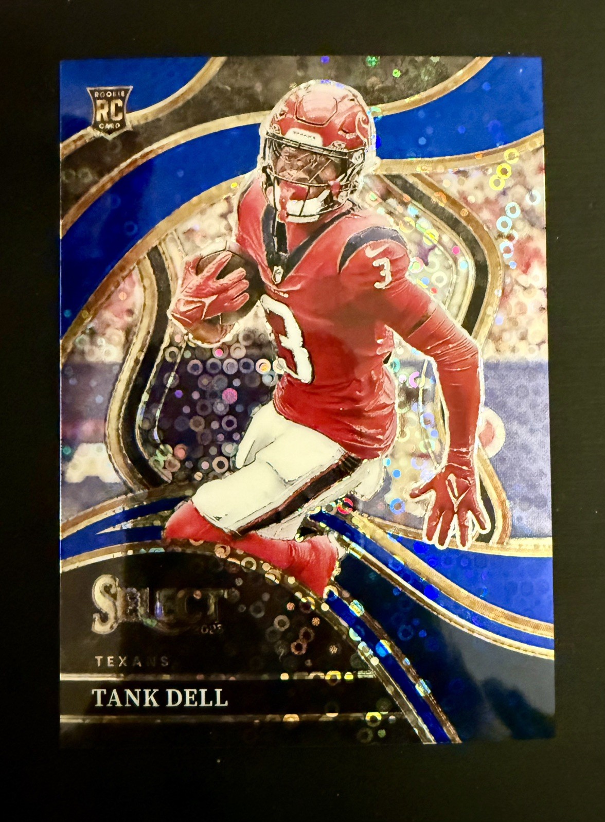 2023 Panini Select Club Level Tank Dell #219 Blue Disco Prizm /25 (RC)