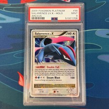 PSA 9 Salamence Lv.X Platinum Arceus 98/99 Graded Pokemon Card