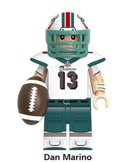 Dan Marino Miami Dolphins Football Building Block Mini Figure