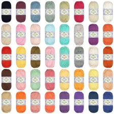 JubileeYarn Lacery Yarn - 100g/Skein Chunky Cotton - Variety Pack - 4 Skeins