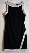 Lauren Ralph Lauren Two Toned Sleeveless Mini Dress Size 8 Black White