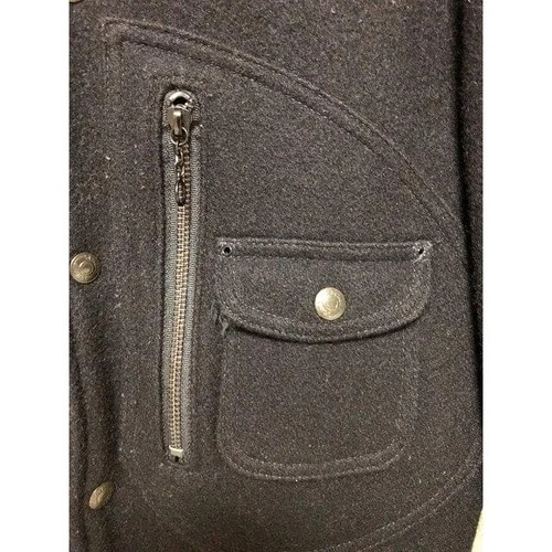 roar x Schott Heavy Wool Blouson Jacket Rhinestone Cross Gun 36 Made in USA image 8