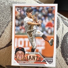 Topps 2023 Update Series Casey Schmitt #US133 San Francisco Giants Rookie Card. rookie card picture