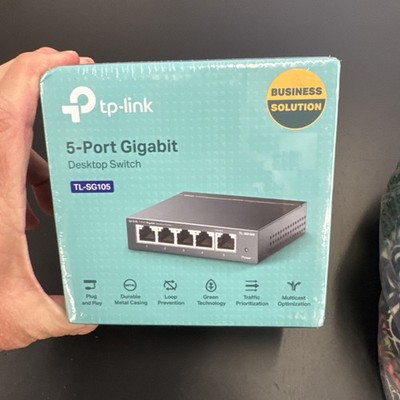 TP-LINK Technologies TL-SG105 5 Ports Gigabit External Switch *NEW SEALED*