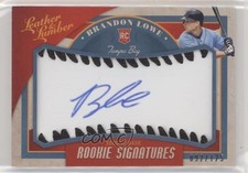 2019 Leather & Lumber Rookie Signatures Baseball Black Brandon Lowe Auto s3g