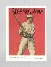 1982 Dover 1914 Cracker Jack (E145) Reprint Ed Konetchy Pittsburgh Pirates #118