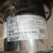 Selkirk 3RV-WT Adjustable Steel Wall Thimble ...