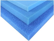Filterschaum Filtermatte Filterschwamm blau fein/mittel/grob 50x50cm- 2/3/5/10cm