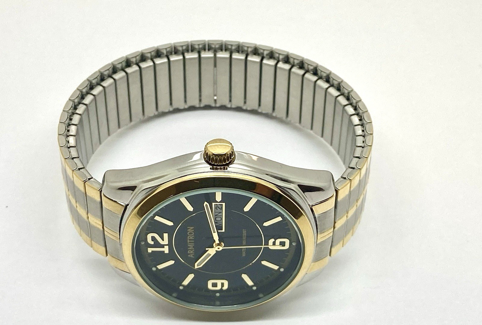 Armitron Men's Watch 20/4591TT Two Tone WR50m Day Date 39mm