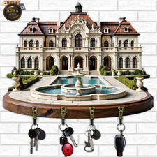 Portachiavi da Parete 30cm – Lusso Europeo Villa Organizer 2D 4 Ganci Ingresso