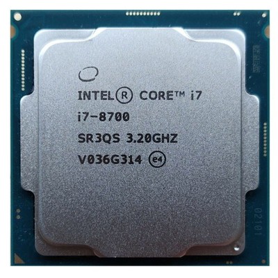 Intel Core i7-8700 Processor (3.2 GHz, 6 Cores, LGA 1151) - SR3QS